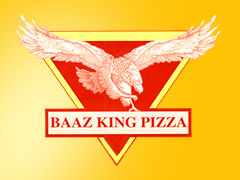Baaz King Pizza Service Logo
